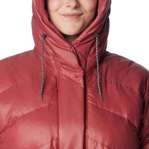 Columbia Womens ICY Heights II Down Novelty Jacket Plus Sz-2X Beetroot Gunmetal